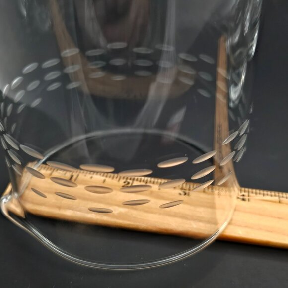 Princess House Heritage Cocktail Pitcher 6 Glasses & Stir Stick server beaker - Picture 10 of 11